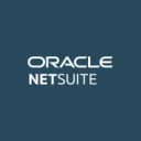 White Oracle NetSuite wordmark on a dark teal square.