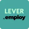 Teal Lever by Employ logo tile with the word LEVER in white.