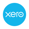 Blue circular Xero logo with the company name 'xero' in white lowercase letters.